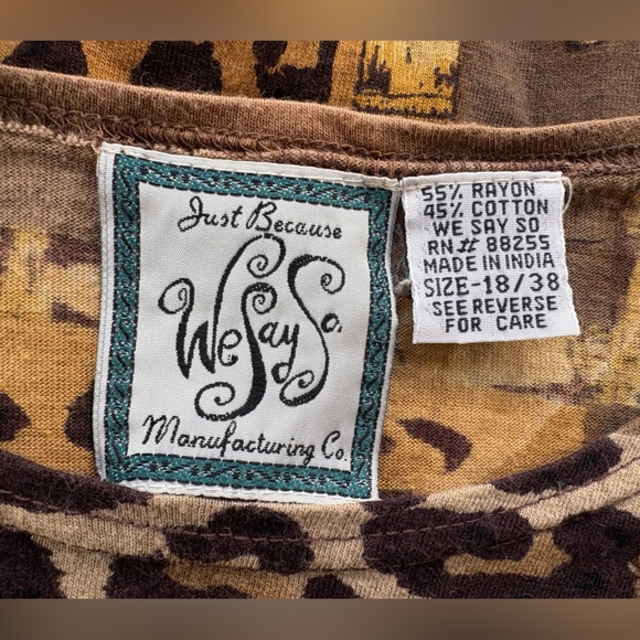 Just Be Brown and Tan Animal Print Blouse - Picture 11 of 14